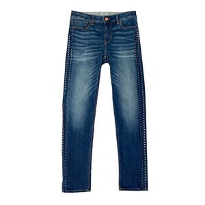 White House Black Market Jeans Womens 2 Denim The Slim Ankle Embellished Studs